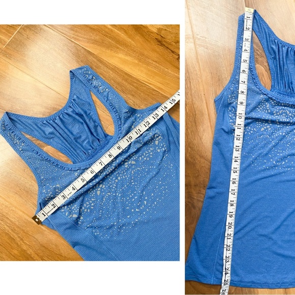 Lululemon Run Silver Bullet Sleeveless Tech Tank Top Running Ruffle Reflective 2 - Picture 11 of 11